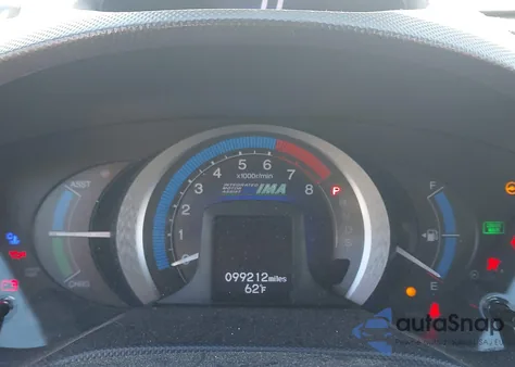 2010 Honda Insight Ex из США, поврежденный, VIN JHMZE2H76AS041243